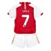 Billige Arsenal Bukayo Saka #7 Børnetøj Hjemmebanetrøje til baby 2023-24 Kortærmet (+ korte bukser)